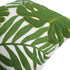 Embroidery Throw Pillow Covers 18x18 - 100% Cotton Canvas Cushion Cover with Tropical Green Leave Design