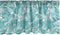 Lunarable Pale Blue Window Valance, Tropical Summer Camouflage Pattern with Palm Tree Leaves, Curtain Valance for