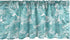 Lunarable Pale Blue Window Valance, Tropical Summer Camouflage Pattern with Palm Tree Leaves, Curtain Valance for