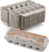 MT Products Natural Pulp Jumbo Egg Cartons 1 Dozen - Disposable Egg