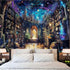 Lunerfex 60x45 Inch Fantasy Library Tree of Life Wall Tapestry, Magical Bookshelf Tapestries for Room Decor, Enchanting