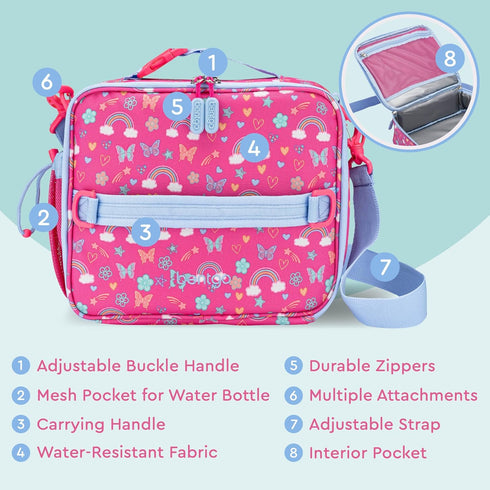Bentgo Kids Lunch Bag, Double-Insulated Reusable Lunch Bag for Kids 3+, Adjustable Strap, Easy-Clean, Water-Resistant