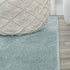 4' (SEU100S-4R) JONATHAN Y Haze Solid Low-Pile Aqua Blue Round Indoor Area Rug, Coastal,Bohemian,Minimalist,Classic