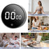 BXF SPORTS 2Pcs 199-Minute Countdown Countup Digital Kitchen Timer - Magnetic Timer with Large LED Display,Volume
