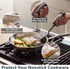 DI ORO Chef Series FLEX Silicone Spatula, 600ºF Heat-Resistant, Flexible Turner Spatulas, 3-Piece Set