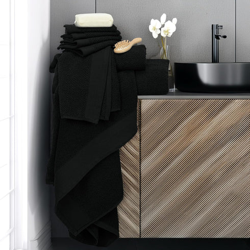 Pack 8 Set, 2 2 4 100% Tens Towels of Popcorn Textured Luxury Towels Extra Large Bath, Hand, Washcloths, Cotton, Plush