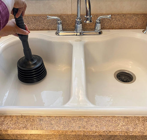Master Plunger MP100-3 Heavy Duty Toilet Plunger, Clears Toilets, Kitchen Sinks, Fast with Air Relief Valve