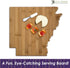 Totally Bamboo Arkansas State Shaped Cutting Board, Natural Bamboo by Totally Bamboo