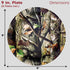 Havercamp Next Camo Party Dinner Plates, 8 Count, Camouflage Motif