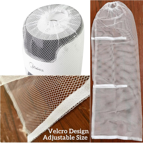 Mesh Cover for Oscillating Tower Fan, Reusable Dustproof Cover for 35" to 46" Tower Fans, 1 Pack
