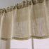 Beda Home Linen Textured Curtain Valance for Kitchen Living Room | Light Filtering Farmhouse Short Valance (Taupe)