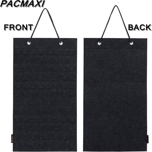 PACMAXI Hanging Brooch Pin Organizer - Display Pins Storage Case Holds Up to 96 Pins (Not Include Accessories)