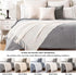 BATTILO HOME Boho Cream Throw Blanket for Couch, Decorative White Blanket Throw for Sofa Living Room, 50"x60"