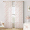Pink Curtains for Nursery Girls Bedroom,French Country Sheer Blush Floral Victorian Toile