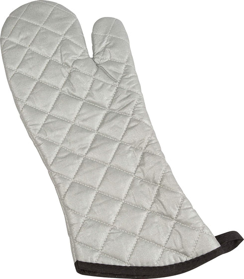 San Jamar 801SG17 Silicone Oven/Freezer Mitt, 17" Length, Silver Temperature Protection