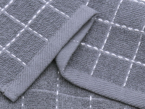 VeraSong Set 6 12 12 Inches) Natural Cotton Dish Cloths Waffle Weave Kitchen Towels,Ultra Absorbent Quick Drying Dish