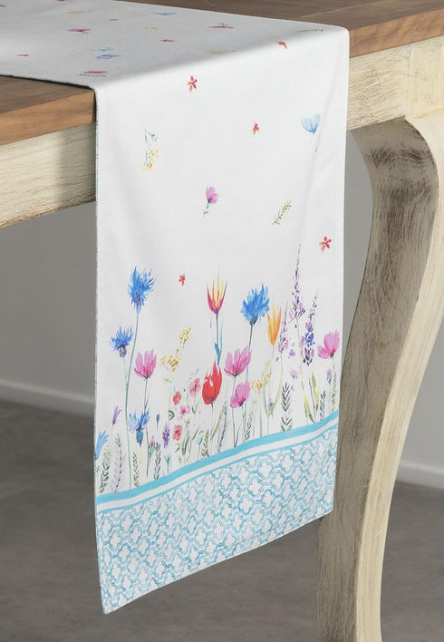 Maison d' Hermine Table Runner 100% Cotton Double Layer 72 inches Long for Home Kitchen Dining Party Wedding