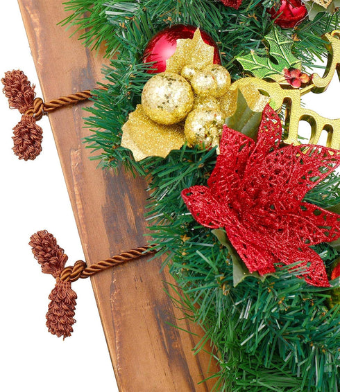 Shappy Christmas Garland Banister Ties, Reusable and Flexible Twist Ties for Home Decoration, 6 Pieces