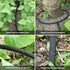 MHMHM 15FT 1/2 Inch Heavy Duty Soaker Hose Rubber Garden Drip Irrigation Hose with Solid Brass Connector Water Saving