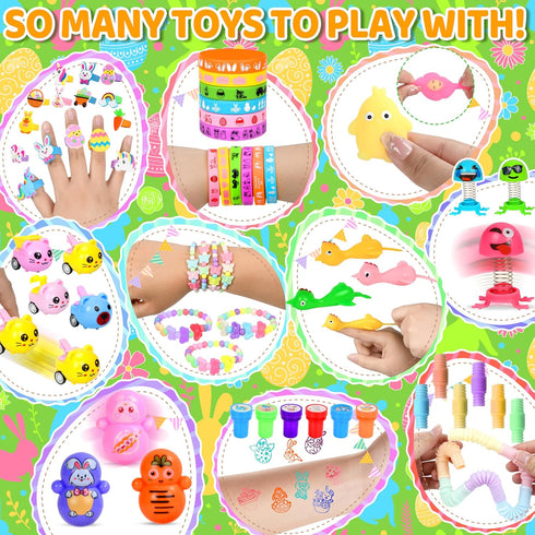 Lavwix 330 Pack Set, Easter Egg Fillers Basket Stuffers with toys Easter Party Favors, Egg Hunt, Gift Goodie Bags