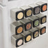 Magnetic Spice Jars Set of 6 - Shake or Pour Containers for Refrigerator Doors & Appliances - Easy Open Window Top