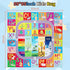 UKISS Words,55"x55"Washable ABC Kids Rug,Toddler Educational Play Rug for Learning Alphabet, Numbers, Colors, Seasons