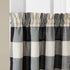 SKL Home Grandin Cafe Curtain Tier Pair, 57x24, Black/Natural