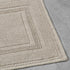 Jean Pierre Stonewash Racetrack Bath Rug - Cotton, Premium Bathroom Decor, Machine Washable, 21" x 34"