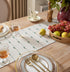 72 Inchs Caflife Boho Table Runner Long for Modern Farmhouse Room Home Decor, Green and Beige Coffee Table Runner