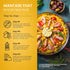 Machika Skillet Pan, Carbon Steel Paella Pan for Cooking, Perfect for Outdoors, Camping, 10 Servings, 17 In