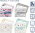 Better Kitchen Products 24 Pocket Mini Recipe Card Books with 100 4 x 6 Recipe Cards, 4 Pack with Assorted Designs