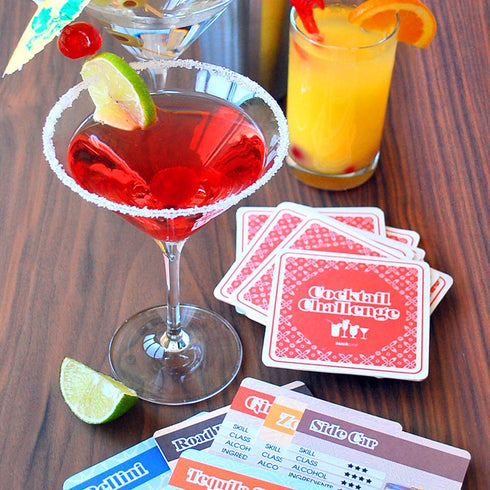 SUCK UK Cocktail Recipe Drink Mats
