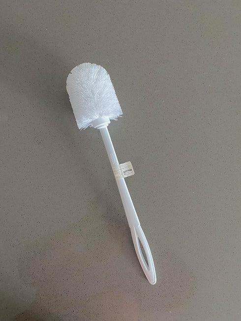Commercial 15" Rubbermaid Products Toilet Brush, White, Toilet Bowl Brush for Bathroom, Professional/Janitorial Scrub