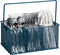 Mind Reader Utensil Holder, Silverware Organizer, Metal Mesh Caddy, Kitchen Cutlery Holder, 10"L x 7"W x 4.75"H