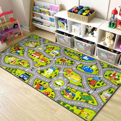 STARUIA Washable Kids Carpet Play Mat Rug for Boys Play Room, Baby