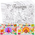 JOYIN 24 Pcs Thanksgiving Coloring Placemats, Thanksgiving Turkey Coloring Paper Table Mats,
