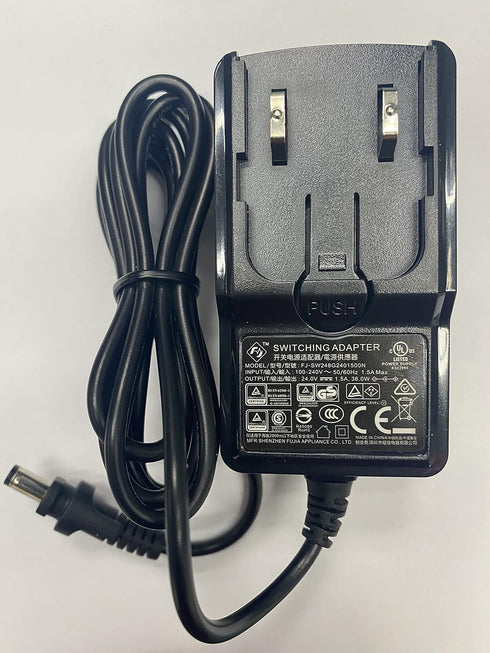 Power Adapter for Air Purifier Fan with H13 HEPA R021, R022D, R020, Black