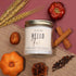 Fall Candles - 'Hello Fall' Candle with Cinnamon, Spice & Pumpkin, Essential Oils, 9oz Jar, 50Hr Burn