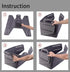 Minoisome Collapsible Felt Storage Basket, Convenient Box Organizer with Carry Handles for Nursery Toys