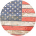 American Flag Distressed Wood Look, 2.75 x 2.75 Absorbent Ceramic Car Coasters, Pack of 2