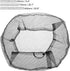 MECCANIXITY Mesh Electric Fan Dust Cover 25.6 Inch Protection Cover Washable Dustproof Finger Protector Net, Black