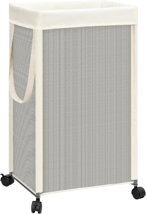 STORAGE MANIAC Laundry Hamper with Wheels, 90L (23.7 Gal) Large Tall Rolling