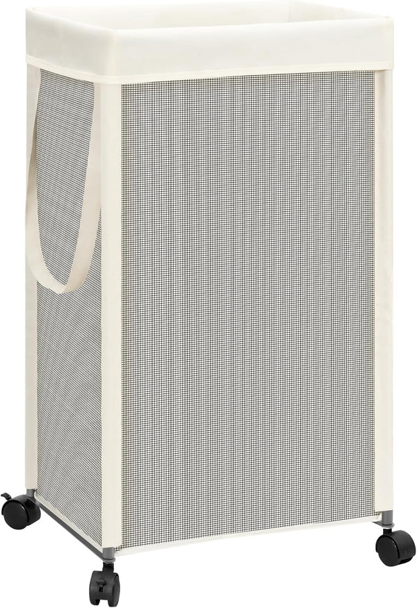 STORAGE MANIAC Laundry Hamper with Wheels, 90L (23.7 Gal) Large Tall Rolling