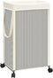 STORAGE MANIAC Laundry Hamper with Wheels, 90L (23.7 Gal) Large Tall Rolling