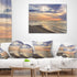 Designart Calm Sunset in Thailand Beach Landscape Printed Throw Pillow Cover for Living Room, Sofa 18" x 18"