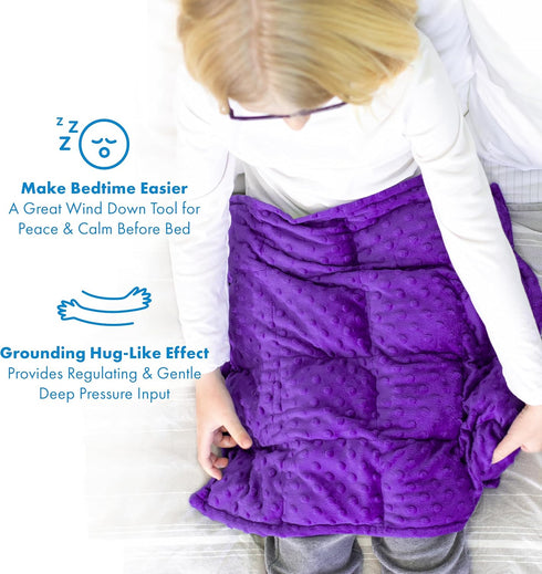 Harkla Weighted Lap Pad for Kids, Lavender Color