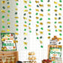 52Ft Gold Animal Green Palm Leaf Garland Banner for Jungle Safari Animal Party Decorations, 1st Birthday Supplies