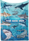 Personalized Shark Blanket for Kids - Ships Next Day and Made in