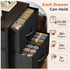 2 20" Closet, Sweetcrispy Nightstand Small Dresser with Fabric Drawers Side Bedroom End Table Kids Bedside Storage