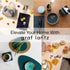 Set 4 (4" 30% Graf Lantz - Bierfilzl Merino Wool Round Coasters of - Forest Circles) - Absorbs of Weight - German Wool